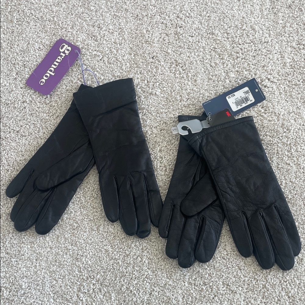 Black Leather Gloves for women